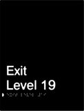 Exit Signs (White/Black, White/Charcoal Grey)