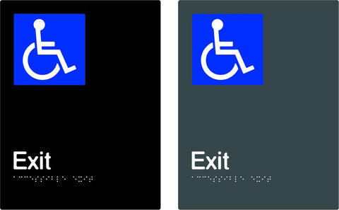 Accessible Exit - Polypropylene - Black / Charcoal