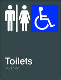Airlock - Male, Female & Accessible Toilets - Polypropylene - Black / Charcoal