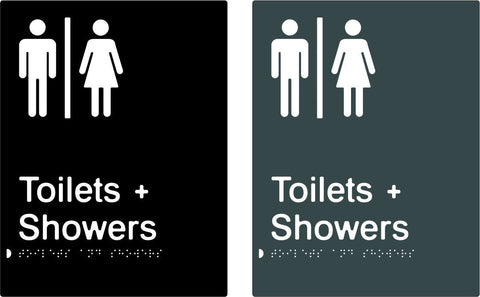 Airlock - Male & Female - Toilets & Shower - Polypropylene - Black / Charcoal
