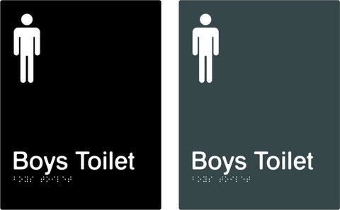 Boys Toilet - Polypropylene - Black / Charcoal