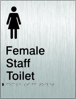 Female Staff Toilet - Stainless Steel