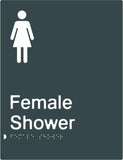 Female Shower - Polypropylene - Black / Charcoal