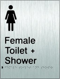 Female Toilet & Shower - Stainless Steel