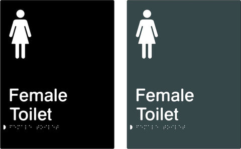 Female Toilet - Polypropylene - Black / Charcoal