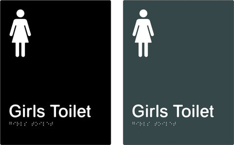 Girls Toilet - Polypropylene - Black / Charcoal