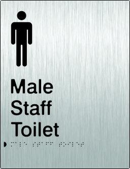 Male Staff Toilet - Stainless Steel