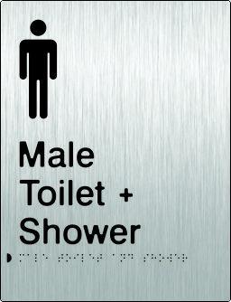 Male Toilet & Shower - Stainless Steel