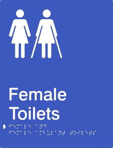 Female Toilets & Female Ambulant Toilets - Moulded - Blue