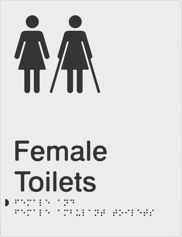 Female Toilets & Female Ambulant Toilets - Moulded - Silver
