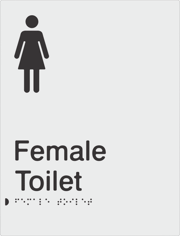 Female Toilet  - Moulded - Silver