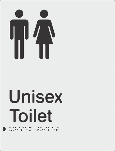 Unisex Toilet - Moulded - Silver
