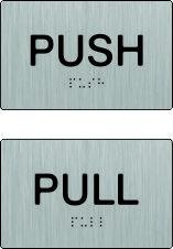 Push / Pull - Stainless Steel