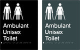 Unisex Ambulant Toilet - Polypropylene - Black / Charcoal