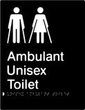 Unisex Ambulant Toilet - Polypropylene - Black / Charcoal