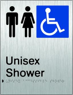 Unisex Accessible Shower - Stainless Steel