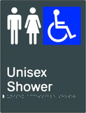 Unisex Accessible Shower - Polypropylene - Black / Charcoal