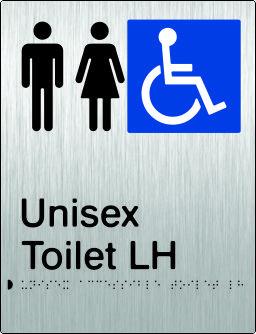 Unisex Accessible Toilet - Left Hand - Stainless Steel