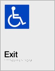 Accessible Exit - Anodised Aluminium