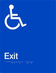 Accessible Exit - Polypropylene - Blue