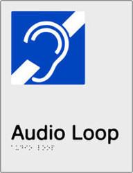 Audio Loop - Polypropylene - Silver