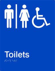 Airlock - Male, Female & Accessible Toilets - Polypropylene - Blue