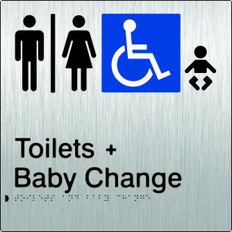 Airlock - Male, Female & Accessible - Toilets & Baby Change - Stainless Steel