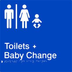 Airlock - Male & Female - Toilets & Baby Change  - Polypropylene - Blue