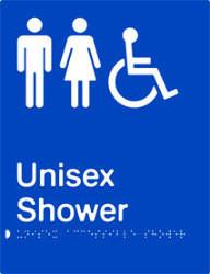 Unisex Accessible Shower - Polypropylene - Blue