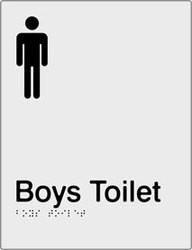 Boys Toilet - Polypropylene - Silver