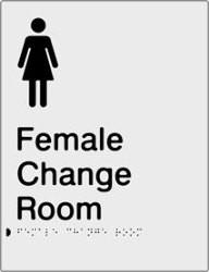 Female Change Room - Silver Polypropylene