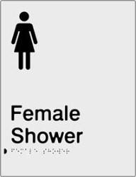 Female Shower - Polypropylene - Silver