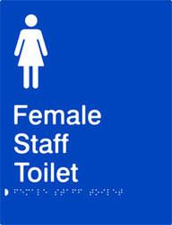 Female Staff Toilet - Polypropylene - Blue