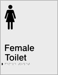 Female Toilet - Polypropylene - Silver