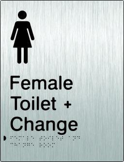 Female Toilet & Change Room - Stainless Steel