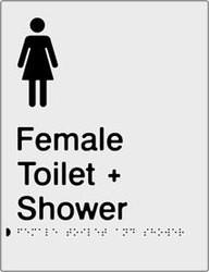 Female Toilet & Shower - Polypropylene - Silver