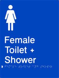 Female Toilet & Shower - Polypropylene - Blue