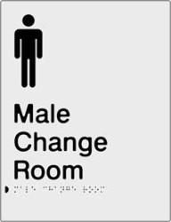 Male Change Room - Anodised Aluminium