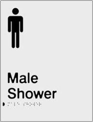 Male Shower - Polypropylene - Silver