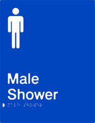 Male Shower - Polypropylene - Blue