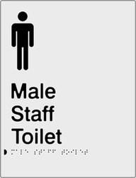Male Staff Toilet - Polypropylene - Silver