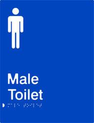 Male Toilet - Polypropylene - Blue