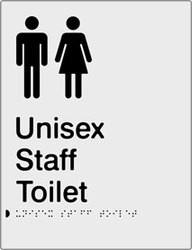 Unisex Staff Toilet - Polypropylene - Silver