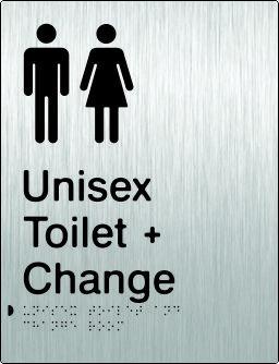 Unisex Toilet & Change Room - Stainless Steel